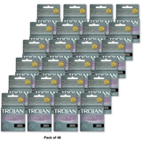 Trojan Sensitivity Premium Lubricant Condoms For Ultra Stimulation 5Oz (Pack of 48)