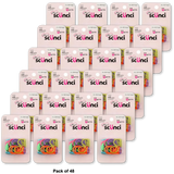 Scunci With Love No Damage Hair Elastics Polybands 2 Mm Assorted 0.32Oz (Pack Of 48)