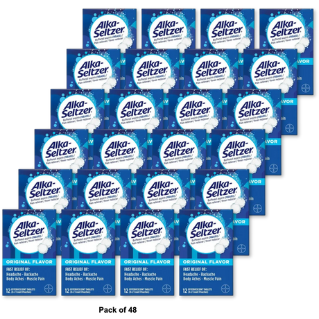Alka-Seltzer Original Effervescent Antacid Tablets 1Oz (Pack of 48)