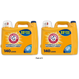 Arm & Hammer Clean Burst 140 Loads Liquid Laundry Detergent 140 Fl oz (Pack of 2)
