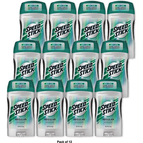 Speed Stick Regular Deodorant By Mennen 24Hr Freshness 3Oz (Pack of 12)