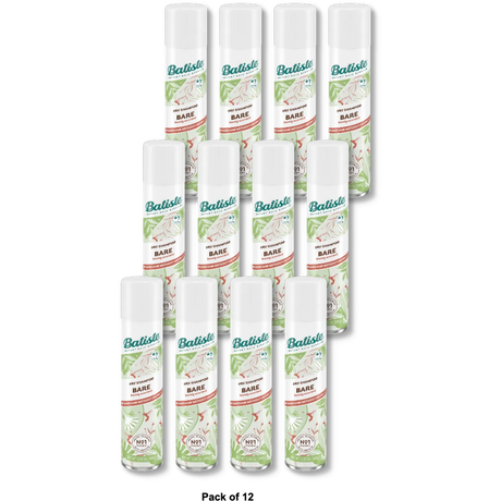 Batiste Bare Dry Shampoo Barely Scented 3.81 Oz (Pack of 12)