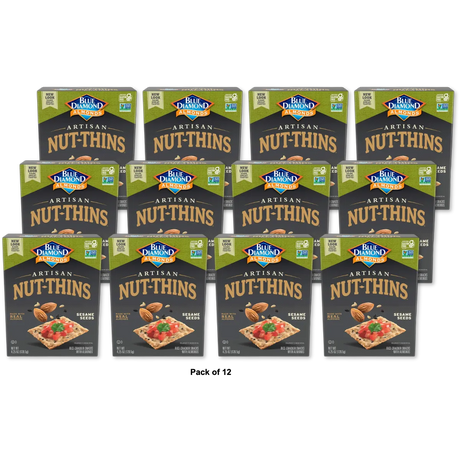 Blue Diamond Nut Thins Sesame 4.25 oz (Pack of 12)
