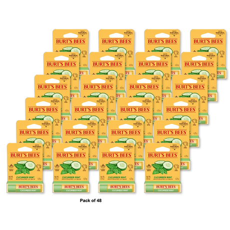 Burt'S Bees Cucumber Mint Lip Balm, 1-Pack, 0.15 Oz (Pack Of 48)