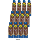 Banana Boat Protective Dry Oil Spray Broad Spectrum SPF 15 with Coconut Oil 6Oz (Pack of 12)