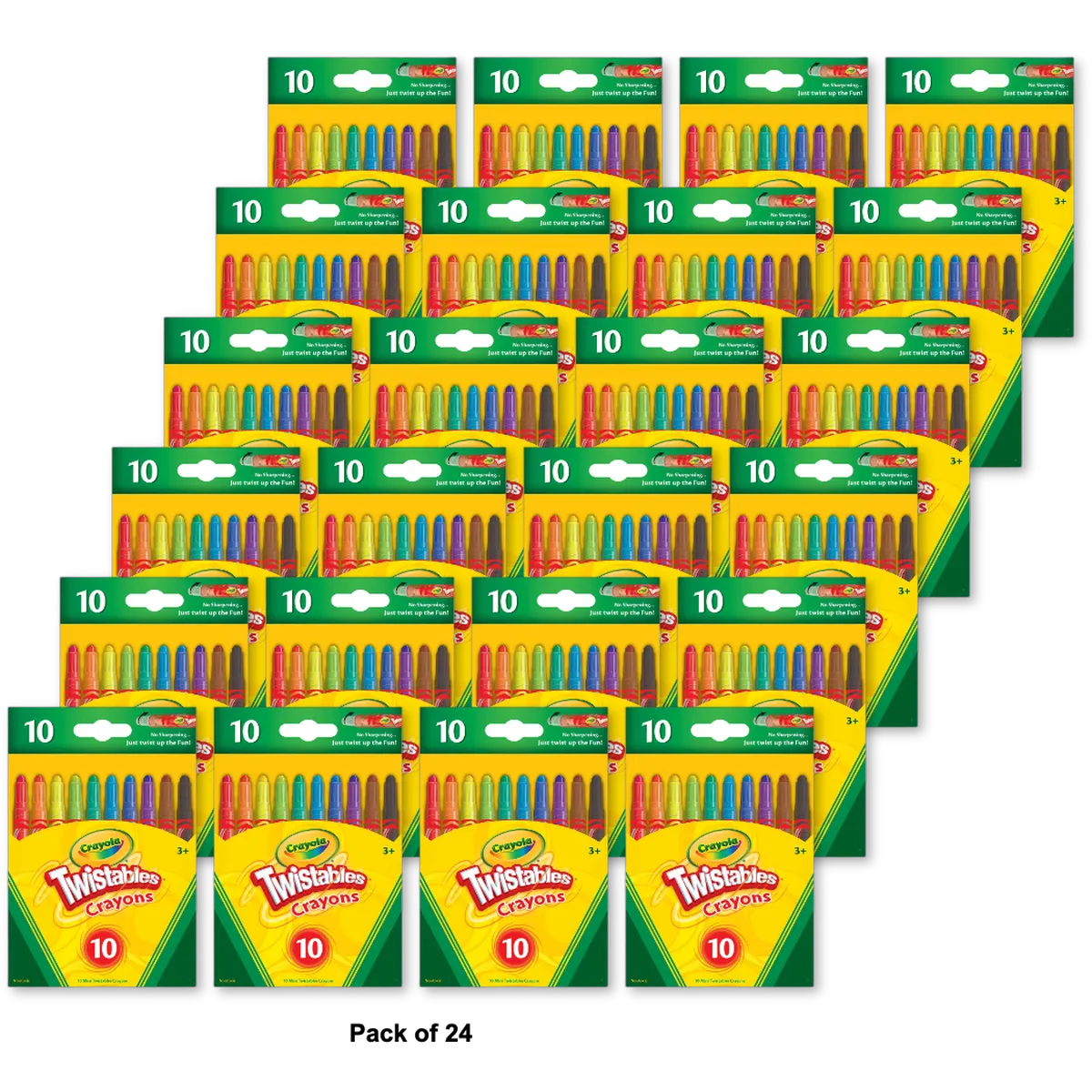 Crayola Mini Twist Crayons 10 Ct 0.32Oz (Pack Of 24)