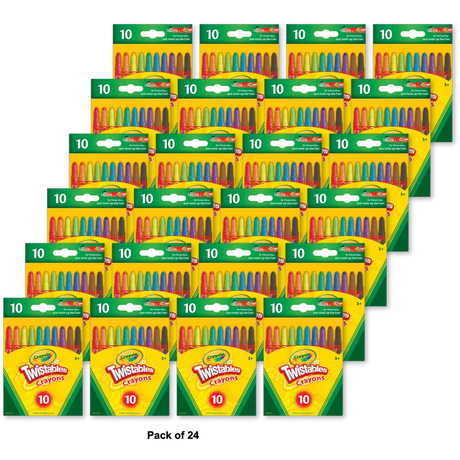 Crayola Mini Twist Crayons 10 Ct 0.32Oz (Pack Of 24)