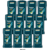 Degree Men Antiperspirant Deodorant Sage & Ocean Mist 72-Hour Sweat and Odor Protection 2.7 Oz (Pack of 12)