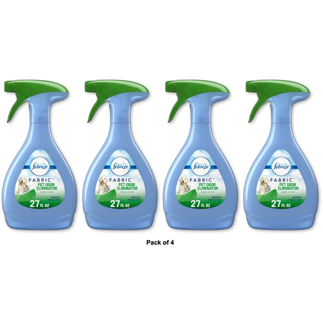 Febreze Air Freshener Fabric Refresher Air Freshener Pet Odor Eliminator Air Freshener 27 oz (Pack of 4)