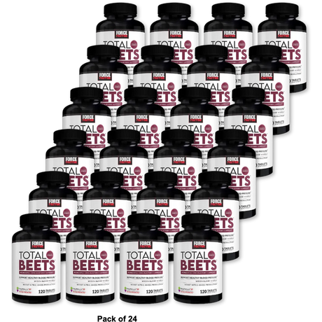 Force Factor Total Beets Tablets 120 Count 7.2 Oz(Pack of 24)
