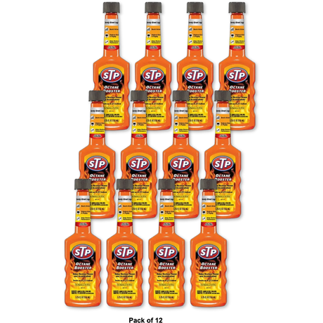 STP Octane Booster Restore Lost Power and Acceleration 5.25Oz (Pack of 12)