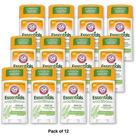 Arm & Hammer Essentials Deodorant Fresh Rosemary Lavender 2.5Oz (Pack of 12)