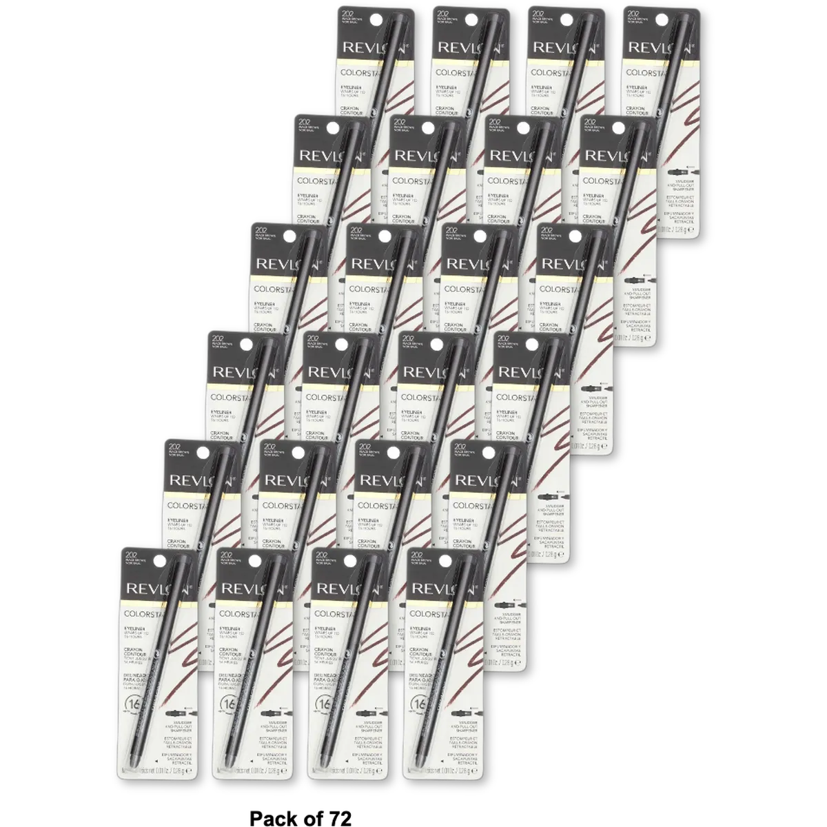 Revlon Colorstay Waterproof Eyeliner Black Brown 0.01Oz (Pack Of 72)