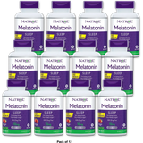 Natrol Melatonin 10Mg Maximum Strength Fast Dissolve Sleep Aid Tablets Strawberry 2.08oz (Pack of 12)