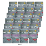 Trojan Sensitivity Ultra Thin Lubricated Latex Condoms Spermicidal 2.11Oz  (Pack of 48)