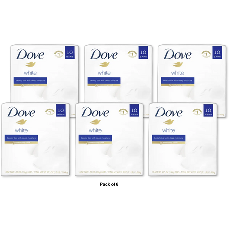 Dove Beauty Bar Beauty Bar Soap Original 3.17 Oz (Pack of 6)
