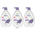 Dove Relaxing Long Lasting Gentle Women's Body Wash Lavender Oil and Chamomile 30.6 oz (Pack of 3)