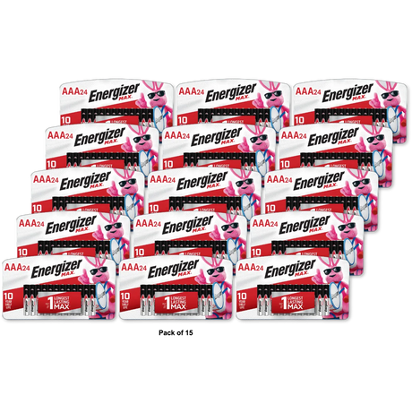 Energizer Aaa Batteries Max Alkaline 24 Ea 9.91oz (Pack of 15)