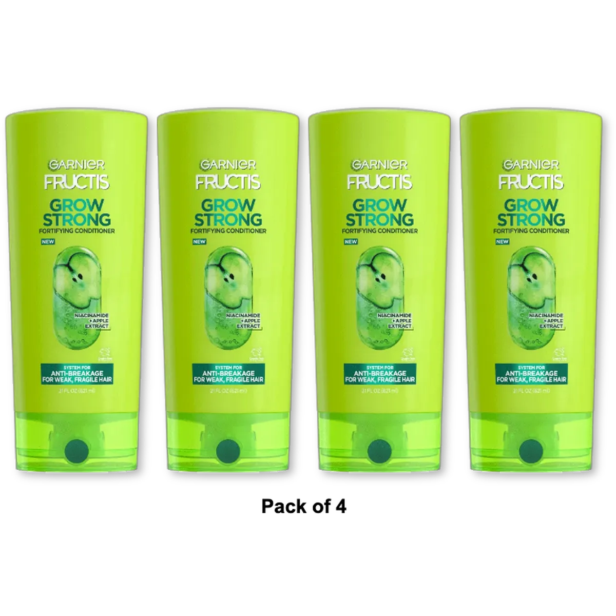Garnier Hair Care Fructis Grow Strong Conditioner 21 Fluid Ounce (Pack of 4)