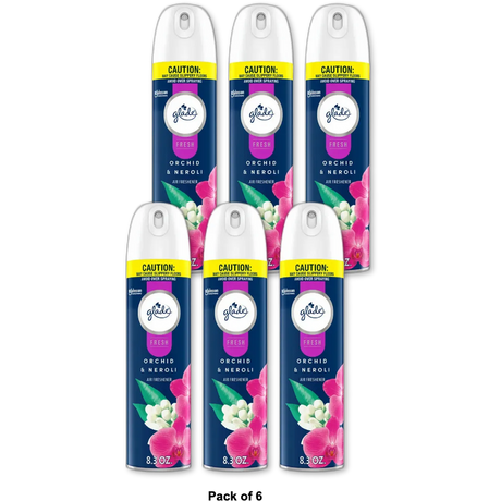 Glade Aerosol Spray Orchid & Neroli 8.3 oz (Pack of 6)