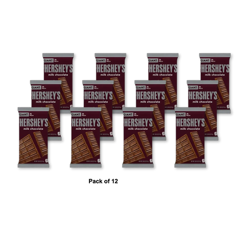Hershey's Milk Chocolate Giant Bar 7.56 oz (Pack of 12)