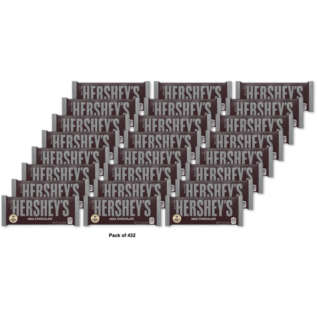 HERSHEY S Milk Chocolate Candy Bar Full Size 1.55 oz (Pack of 432)