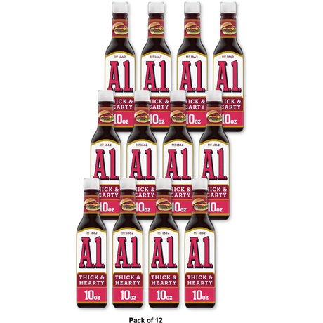 Kraft A.1. Thick & Hearty Steak Sauce 10 oz (Pack of 12)