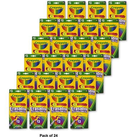 Crayola Erasable Colored Pencils 12ct 12.9oz (Pack of 24)