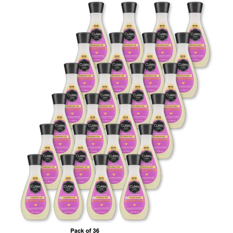 Cutex Moisture-Rich Nail Polish Remover 6.76Oz (Pack of 36)