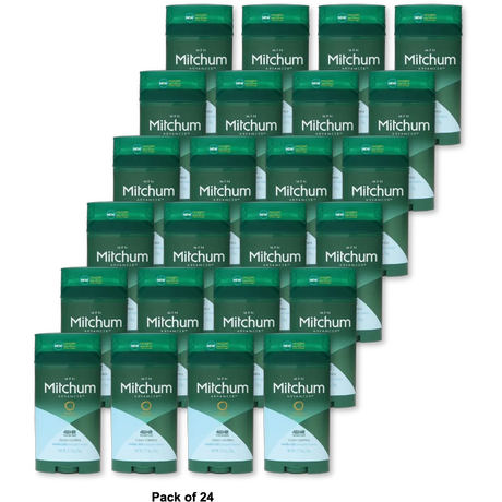 Mitchum Advanced Clean Control Anti-Perspirant And Deodorant Invisible Solid 2.7Oz (Pack of 24)