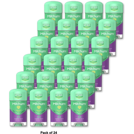 Mitchum Women Advanced Control Antiperspirant Deodorant Gel Shower Fresh 2.25Oz (Pack of 24)