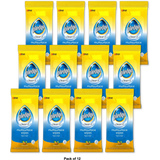 Pledge Clean And Dust Multi Surface Wipes 11.85oz (Pack of 12)