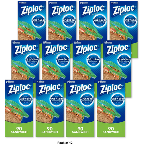 Ziploc Sandwich Bags 11.99 Oz (Pack of 12)