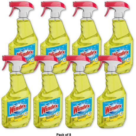 Windex Disinfectant Cleaner Multi-Surface Spray Citrus Fresh Scent 23Oz (Pack of 8)