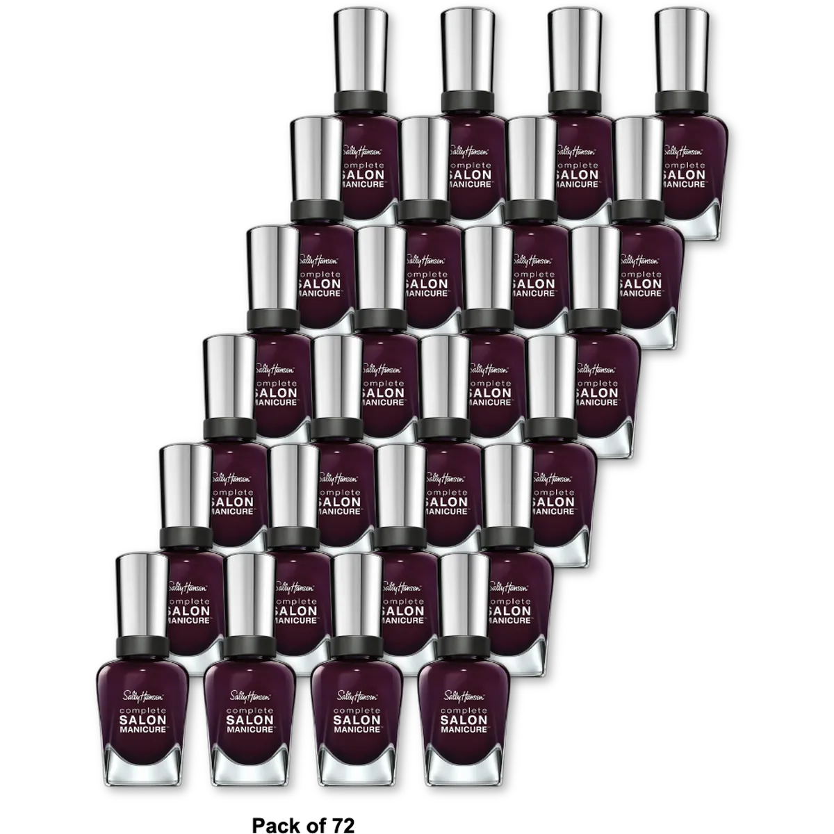 Sally Hansen Complete Salon Manicure Nail Polish Pat Black 0.5Oz (Pack of 72)
