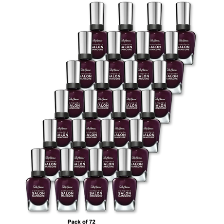 Sally Hansen Complete Salon Manicure Nail Polish Pat Black 0.5Oz (Pack of 72)