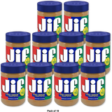 Jif Extra Crunchy Peanut Butter Jar 28Oz (Pack of 10)