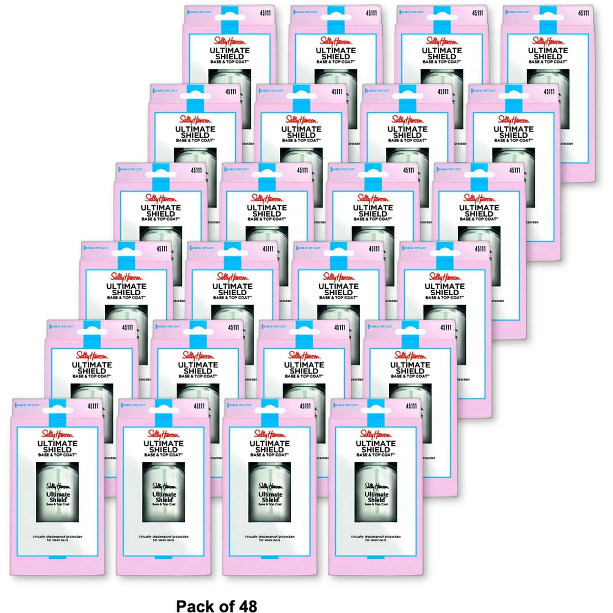 Sally Hansen Ultimate Shield Base and Top Coat 0.45Oz (Pack of 48)