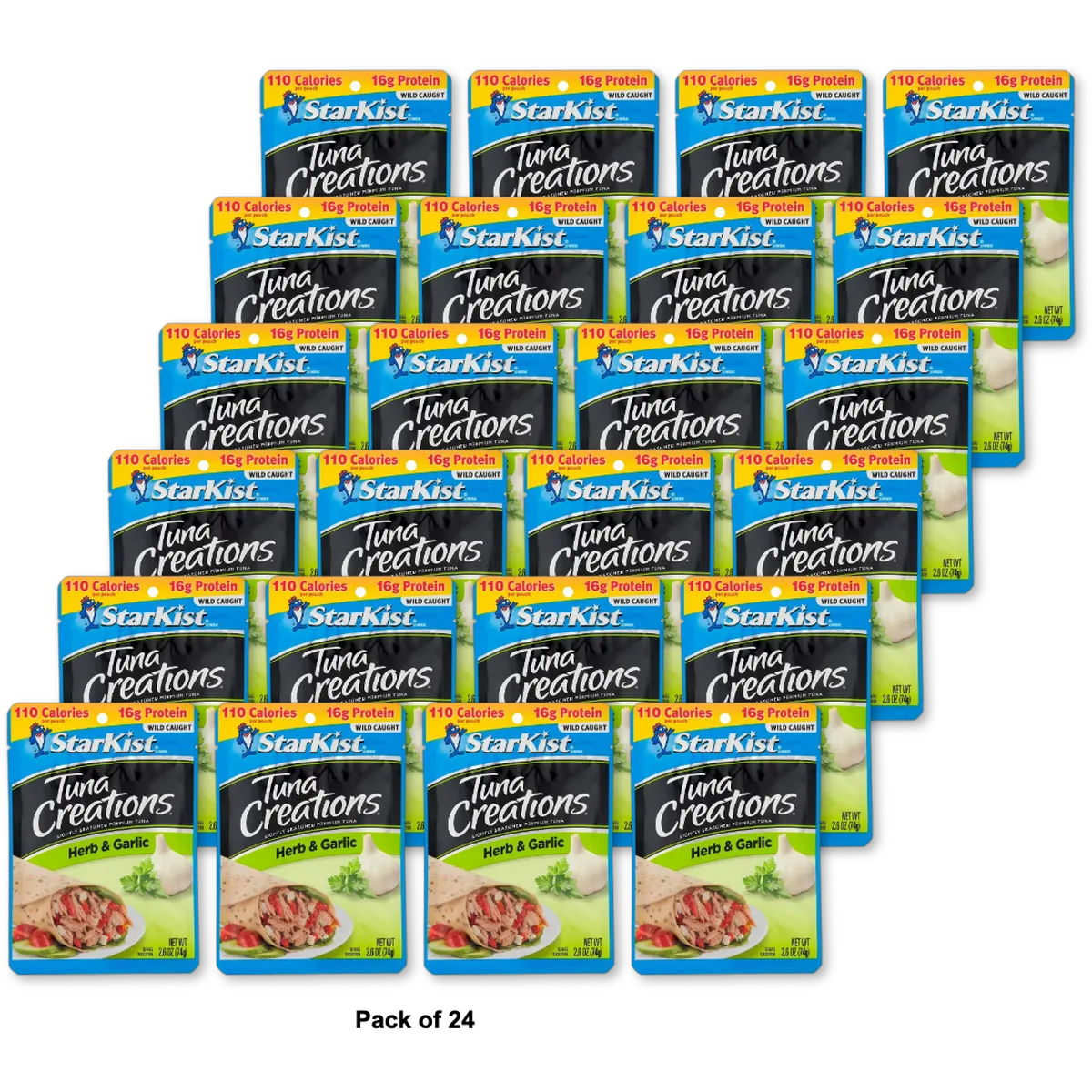 StarKist Tuna Creations Herb And Garlic Pouch 2.6Oz (Pack of 24)
