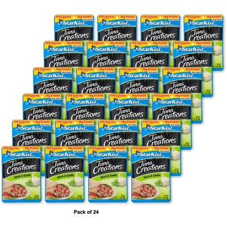 StarKist Tuna Creations Herb And Garlic Pouch 2.6Oz (Pack of 24)