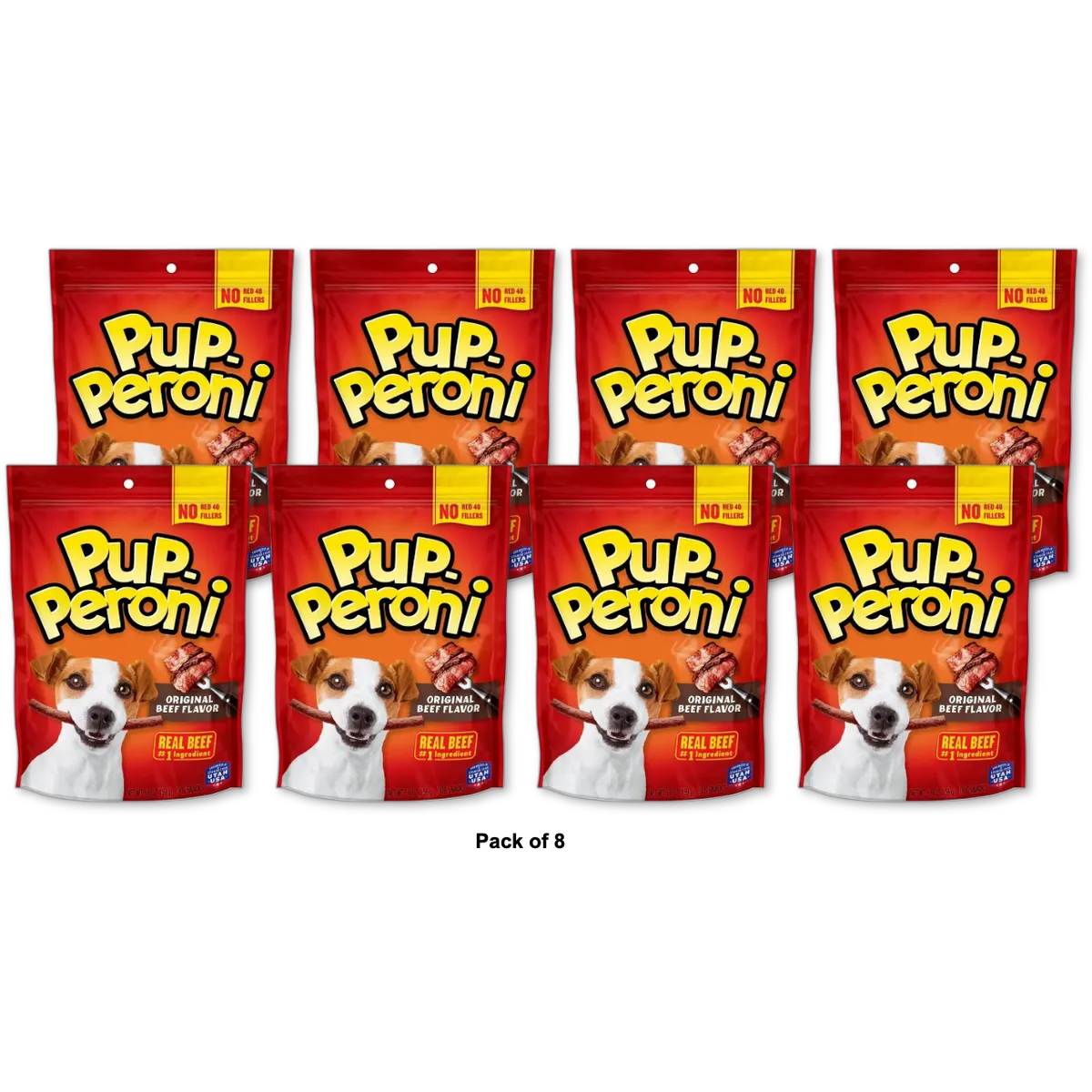 Pup-Peroni Original Beef Flavor Dog Treats 5.6Oz (Pack of 8)