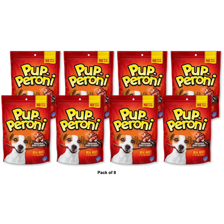 Pup-Peroni Original Beef Flavor Dog Treats 5.6Oz (Pack of 8)