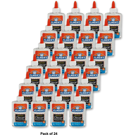 Elmers Washable Clear School Glue 5Oz (Pack of 24)