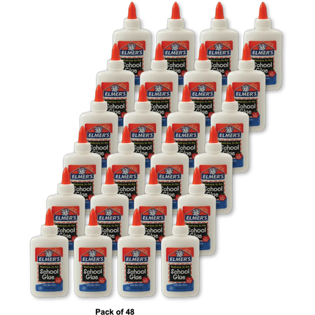 Elmers Washable School Glue Non Toxic 4Oz (Pack of 48)