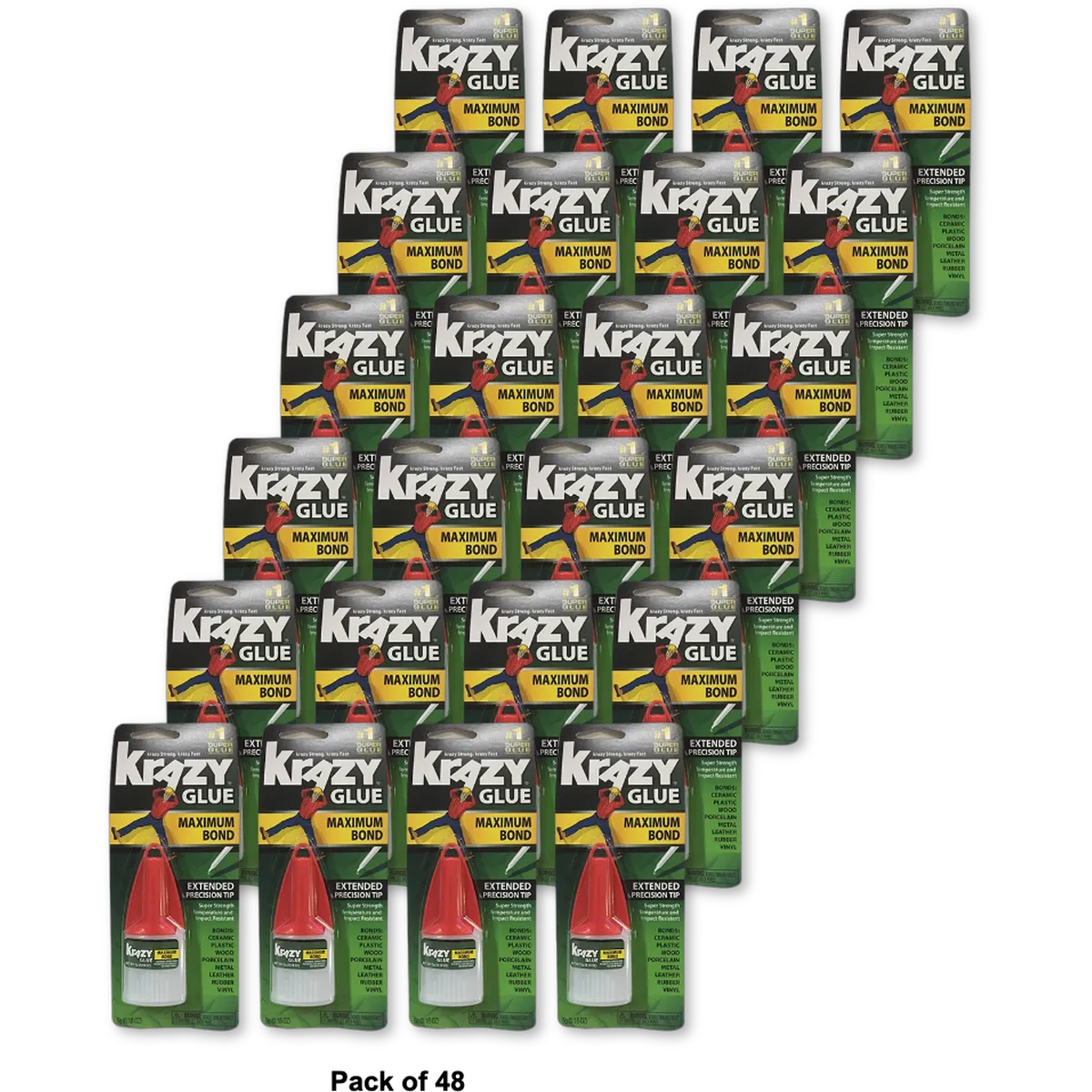 Elmers Krazy Glue Maximum Bond0.18Oz (Pack Of 48)