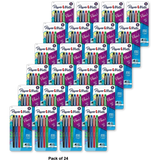 Paper Mate Flair Felt Pens Medium Point Assorted Ink 1.4oz (Pack of 24)