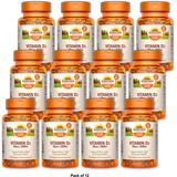 Sundown Naturals Super Potency Vitamin D3 2000 Iu Softgels 24oz (Pack of 12)