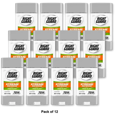 Right Guard Total Defense 5 Power Gel Antiperspirant And Deodorant Fresh Blast 4Oz (Pack of 12)