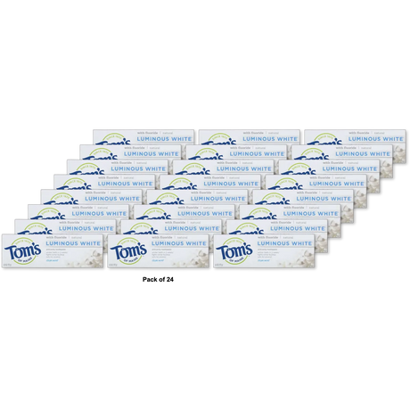 Toms Of Maine Natural Luminous White Clean Mint Toothpaste 4Oz (Pack of 24)