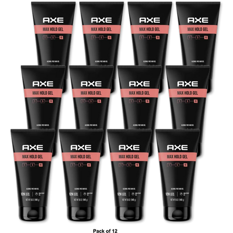 Axe Max Hold Hair Styling Gel 5Oz (Pack of 12)